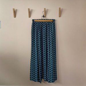 Octavia Boho Blue Medallion Skirt